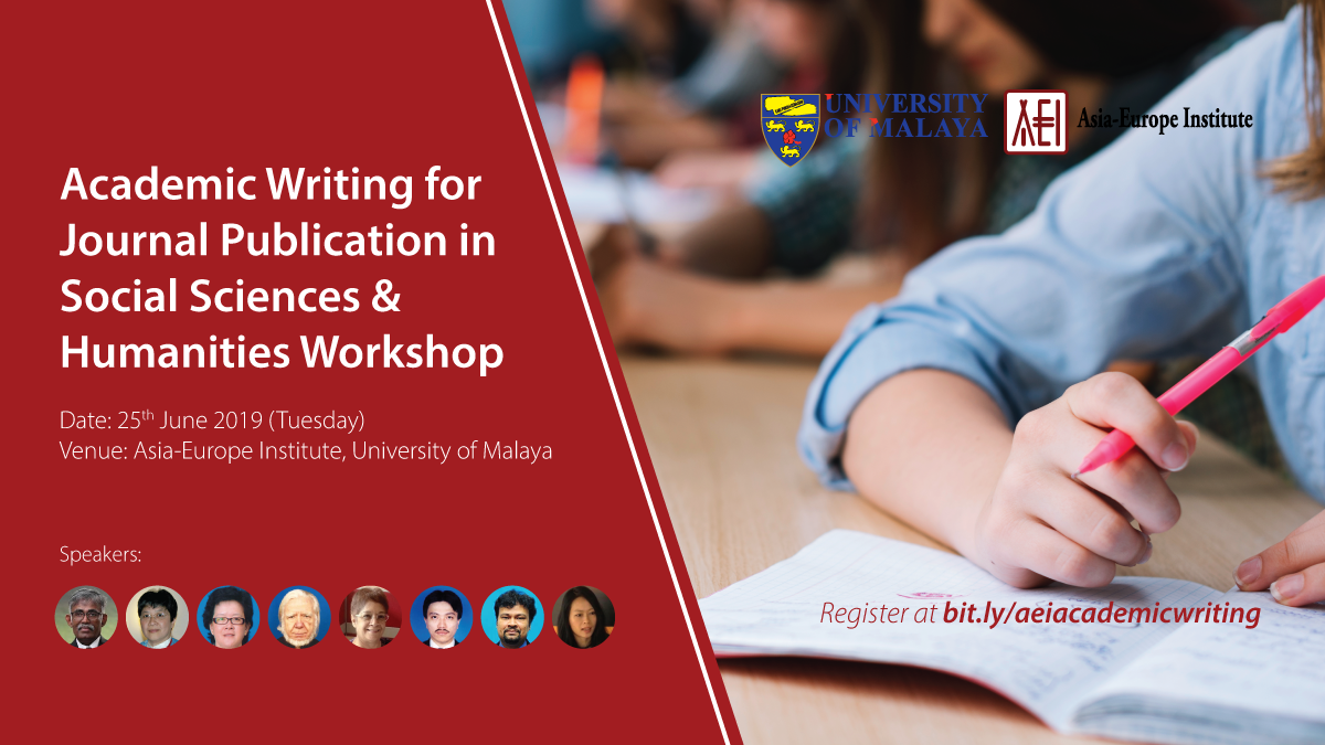 Academic Writing for Journal Publication in Social Sciences & Humanities Workshop