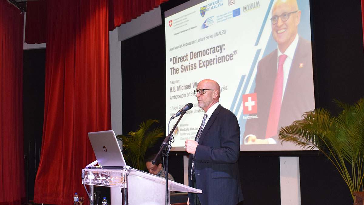 Photo Gallery: Jean Monnet Ambassador Lecture Series featuring H.E. Michael Winzap, Ambassador of Switzerland to Malaysia