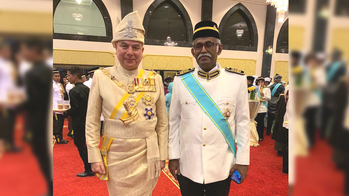 Prof Rajah Rasiah bestowed datukship by Sultan of Perak. Congratulations!