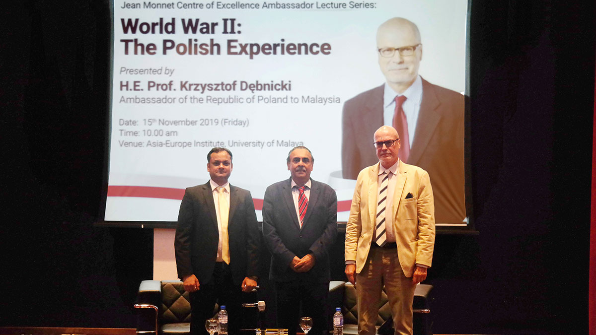 Report: Jean Monnet Ambassador Lecture Series featuring H.E. Prof. Krzysztof Dębnicki, Ambassador of the Republic of Poland to Malaysia