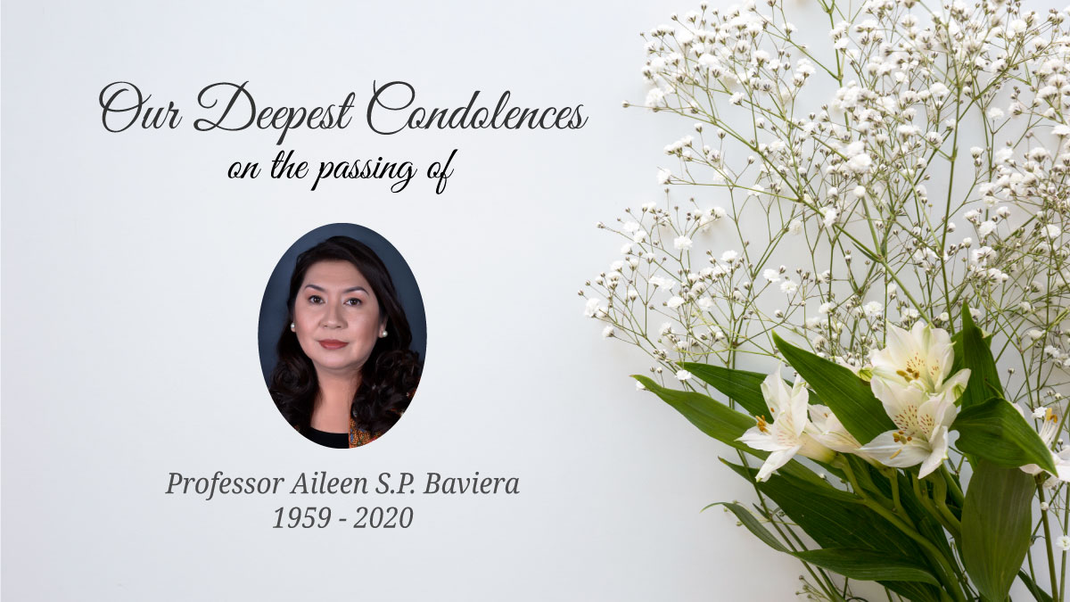 The passing of Professor Dr. Aileen S. P. Baviera