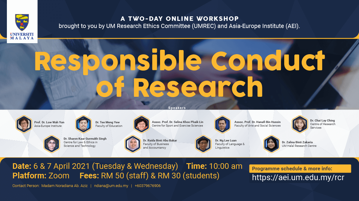Responsible Conduct of Research Workshop