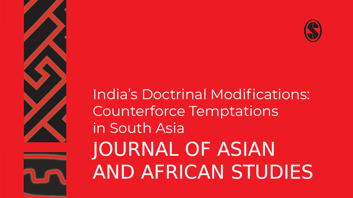 India's Doctrinal Modifications: Counterforce Temptations in South Asia