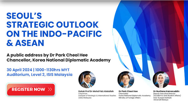 Seoul’s strategic outlook on the Indo-Pacific & ASEAN with Dr Park Cheol Hee