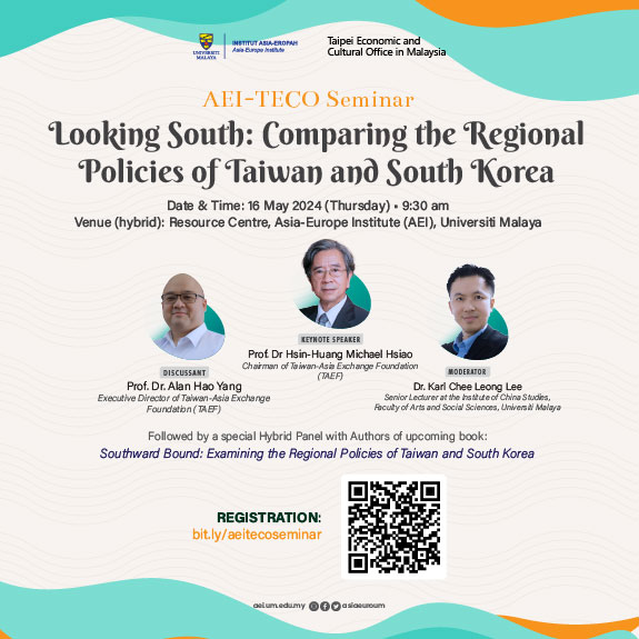 AEI-TECO Special Seminar: Looking South: Comparing the Regional Policies of Taiwan and South Korea