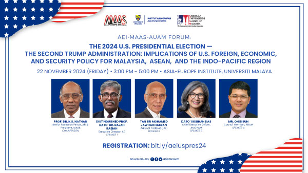 The 2024 U.S. Presidential Election — The Second Trump Administration: Implications of U.S. Foreign, Economic, and Security Policy for Malaysia, ASEAN, and the Indo-Pacific Region