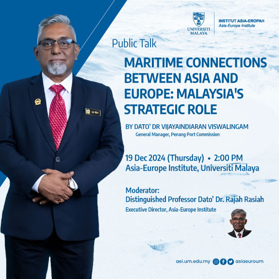 Maritime Connections between Asia and Europe: Malaysia's Strategic Role