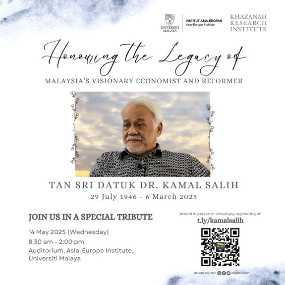 Honouring the Legacy of Tan Sri Datuk Dr. Kamal Salih
