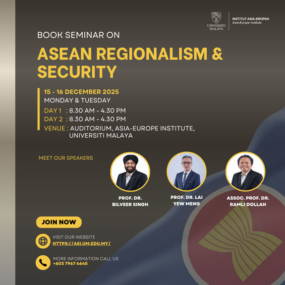 Book Seminar on ASEAN Regionalism and Security