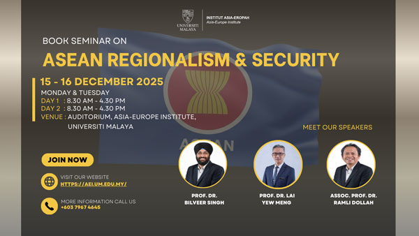 Book Seminar on ASEAN Regionalism and Security