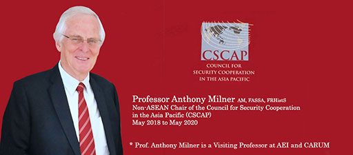 Professor Anthony Milner elected as non-ASEAN Chair of the CSCAP
