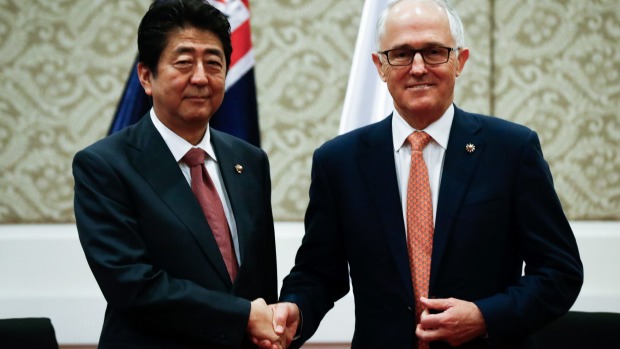 Prime Minister Turnbull’s March 2018 Australia ASEAN Special Summit should both symbolise, and provide an opportunity to spell out, Australian support. Mr Turnbull met Japanese Prime Minister Shinzo Abe during a bilateral meeting at the ASEAN Summit in Manila, Philippines last year. Fairfax Media