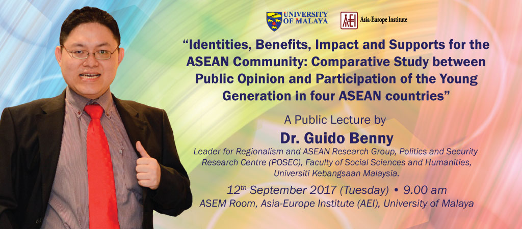 Public Lecture by Dr. Guido Benny from Universiti Kebangsaan Malaysia