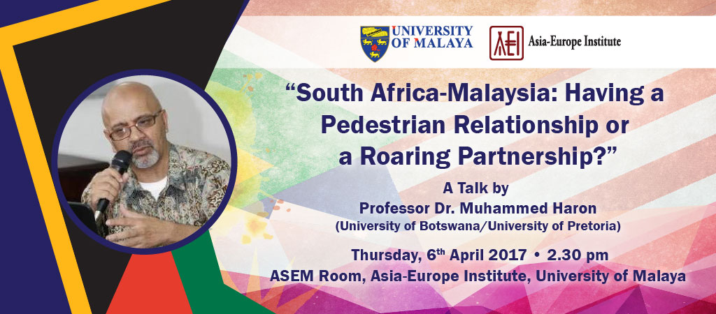 South Africa-Malaysia: Having a Pedestrian Relationship or a Roaring Partnership?