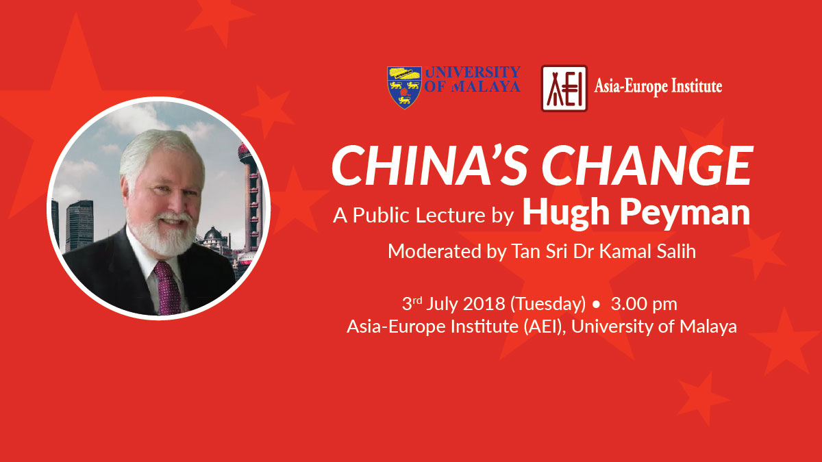 China's Change - A Public Lecture by Hugh Peyman