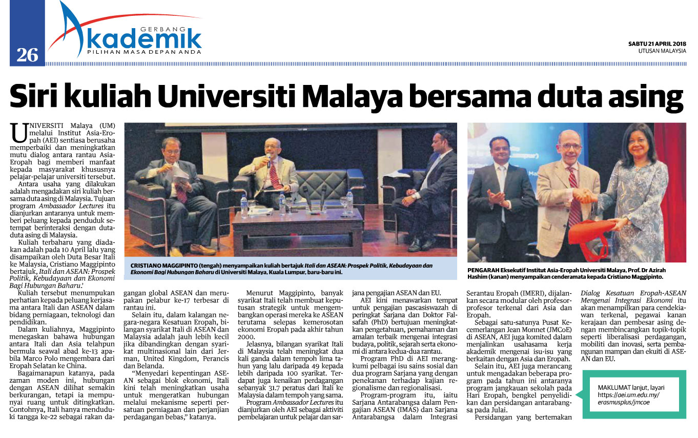 21 April 2018, Utusan Malaysia, Gerbang Akademik